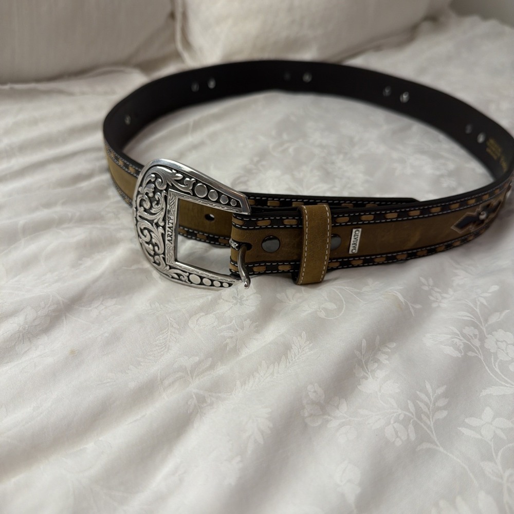 2007 Limited Edition Ariat belt Silver Buckle men 's 40/100